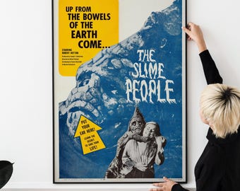 Retro 60s Horror Poster – Classic Sci-Fi Monster & Cult Cinema Collectible