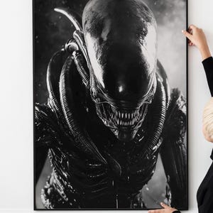 Xenomorph Alien Inspired Poster Print Framed and Unframed Options
