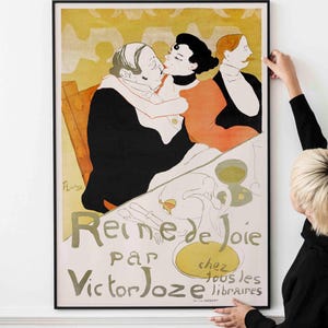 Cartaz francês vintage de Toulouse-Lautrec da década de 1890, impressão publicitária Art Nouveau, arte de parede clássica, litografia antiga, decoração de café francês