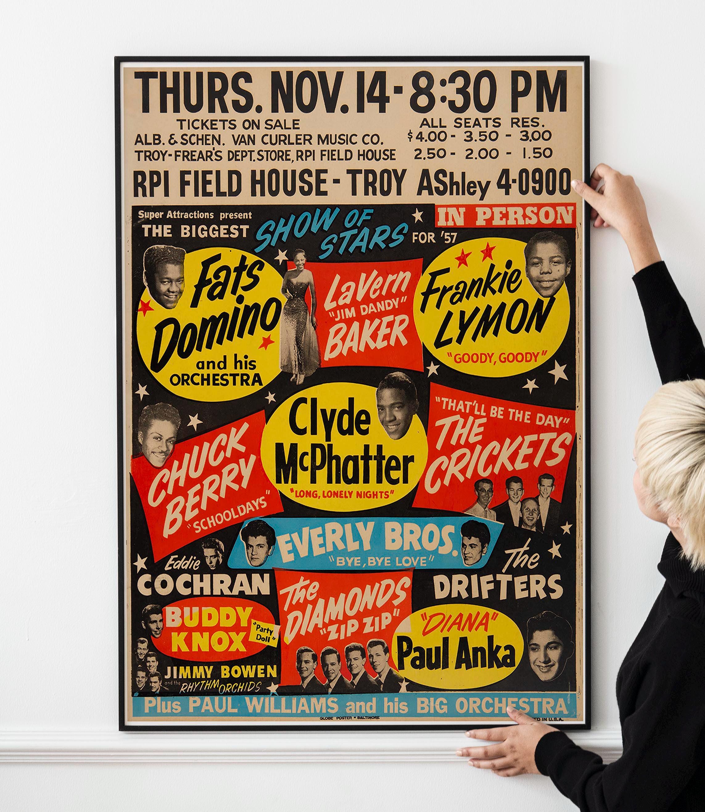 Retro 50s Rock Poster – Classic Rockabilly & Rhythm and Blues