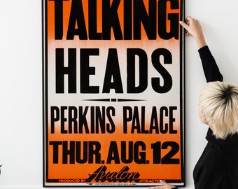 Póster vintage de la nueva ola de 1982: Impresión de un concierto de rock clásico de los 80 (descarga imprimible)