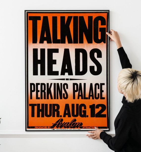 Vintage New Wave Concert Poster – Retro Alternative Rock Music