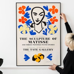 The Sculpture of Matisse 1953 Exhibition Poster Museum Poster Vintage French Art Exhibition Poster