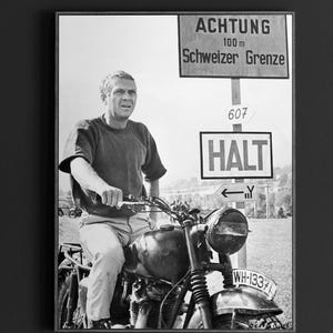 Retro The Great Escape Poster – 1963 Steve McQueen Film, War Movie Memorabilia PRINTABLE DOWNLOAD
