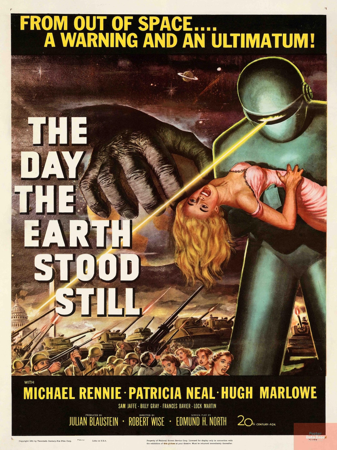 レトロSF B級映画ポスター - 50年代のクラシックなエイリアンホラー