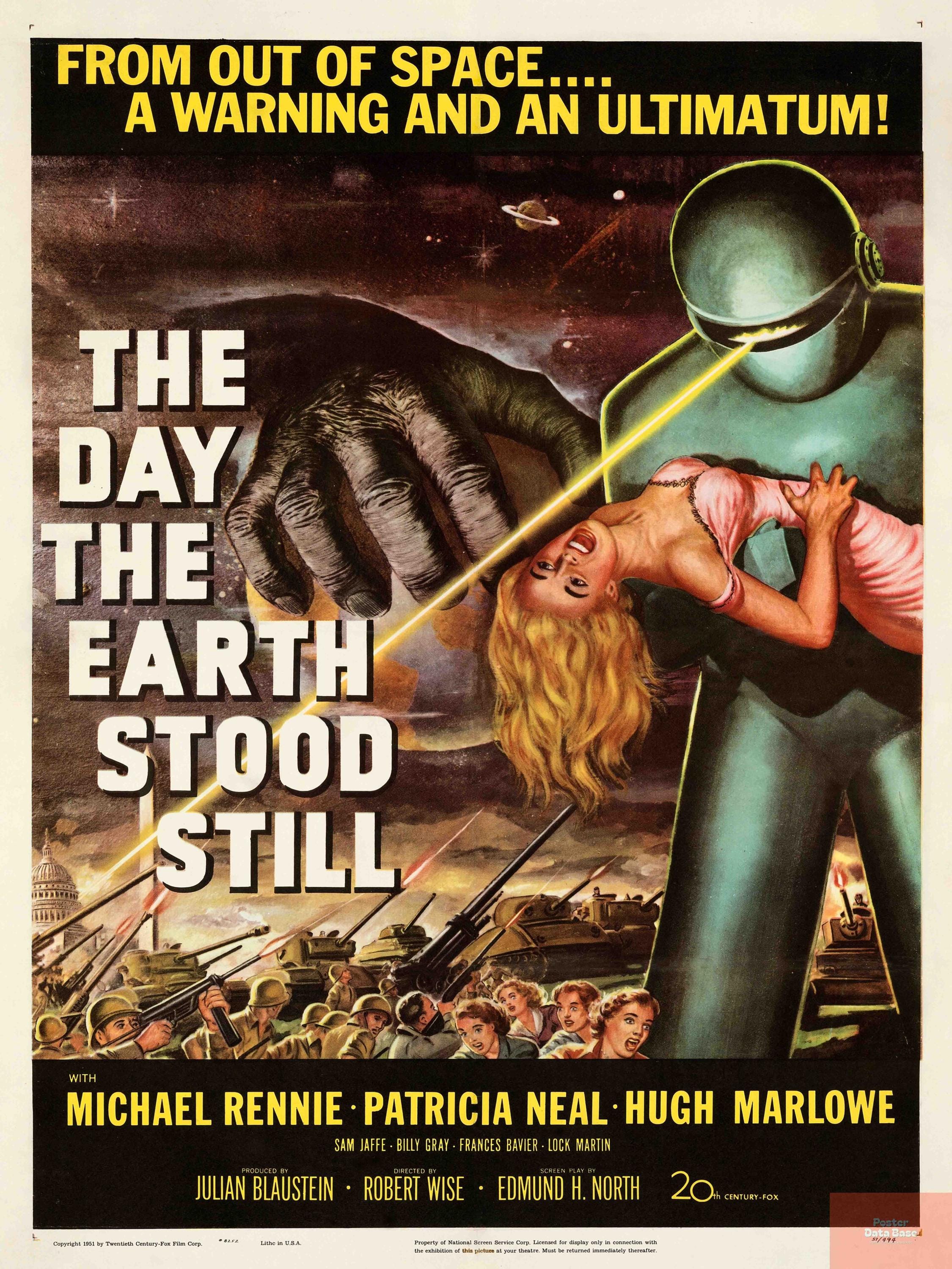 レトロSF B級映画ポスター - 50年代のクラシックなエイリアンホラー