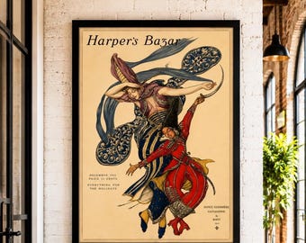 Vintage Fashion Magazine Cover – 1915 Art Nouveau Poster
