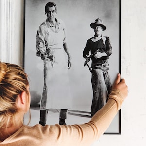 Vintage Western Movie Poster – Classic Hollywood Cowboy Film Print, Retro Cinema Collectible Poster