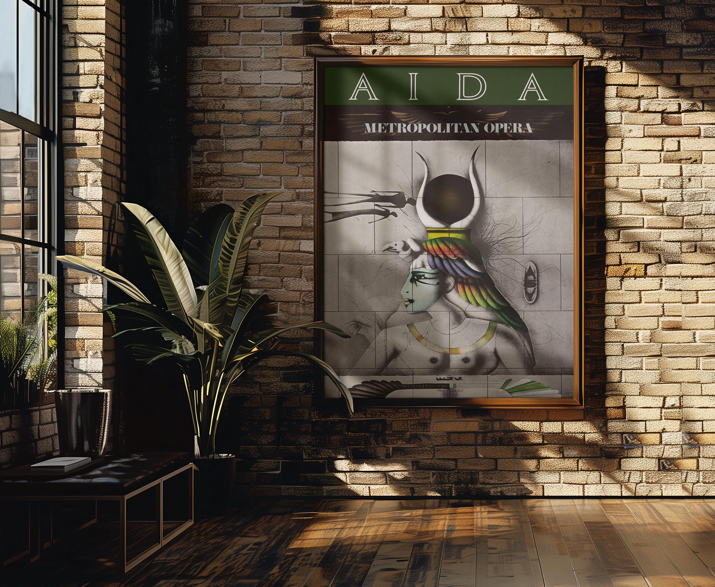 Vintage Classical Aida Poster – Opera Wall Art, 1978 Retro Decor