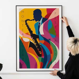 Retro Jazz Concert Poster – Iconic Music Festival Artwork Print
