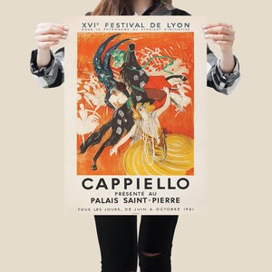 Festival de Lyon 1961 Plakat - Retro Vintage französisches Reise-Frankreich-Veranstaltungswerbeplakat DRUCKBARER DOWNLOAD