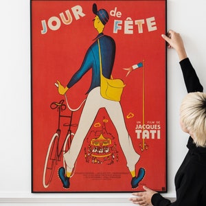 Jour de Fete 1949 – Franse vintage filmposter Jacques Tati