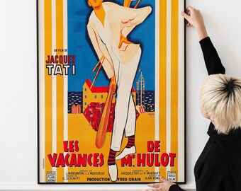 Monsieur Hulot's Holiday (1953) Poster Les Vacances De Monsieur