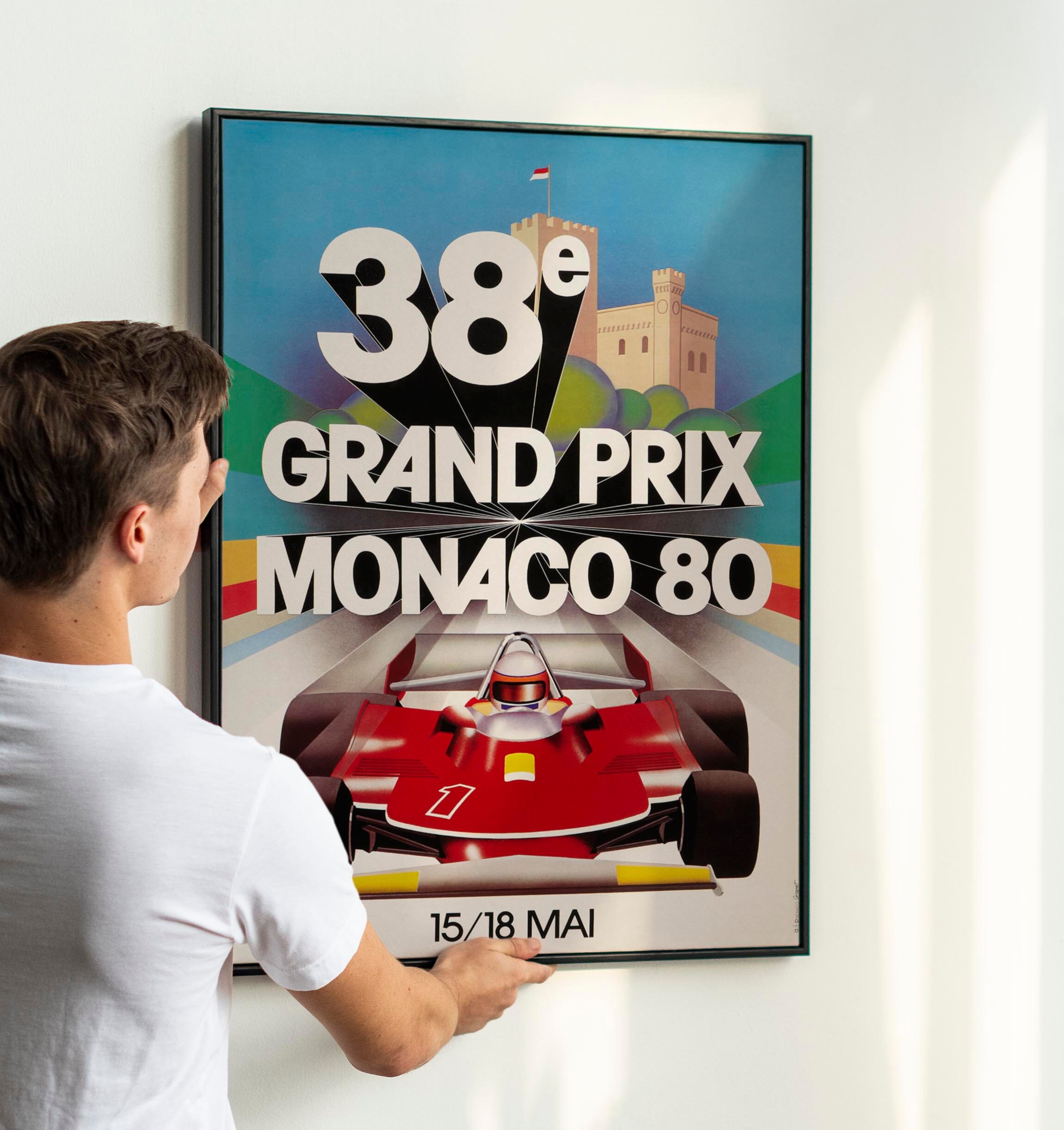 1980 Vintage Racing Poster – Retro Formula One Auto Sports Print ...
