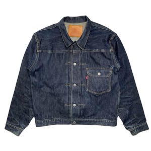 1990s Levi&#39;s LVC Selvedge Type 1 506XX Denim jacket - M/L