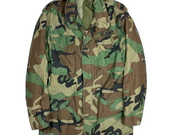 WWII US Army M-43 Duck Hunter Camo HBT Reproduction Jacket Size M