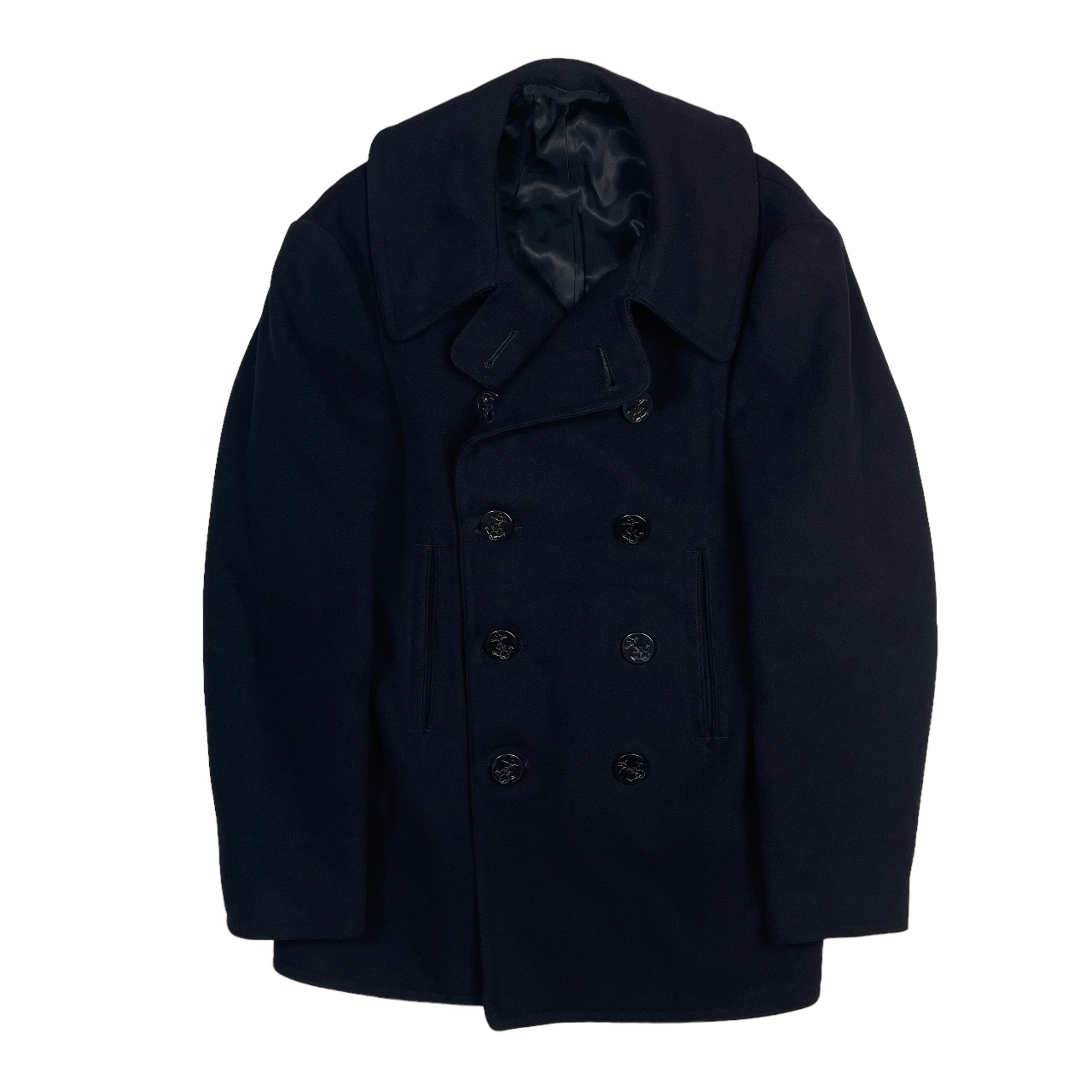 40s 50s usnavy pea coat Pコート vintage usn Vintage 50s US Navy 8 Button Pea Coat Peacoat 40 Navy