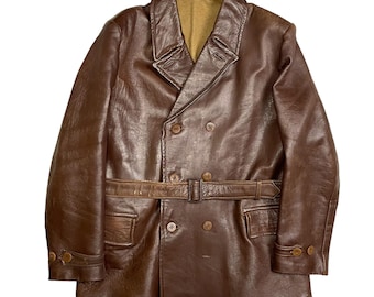 RESERVIERT ! antike 1930/1940er Jahre deutsche LEDERJACKE