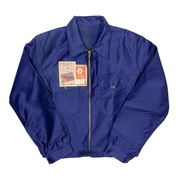 1940s French Moleskin Cyclist Jacket - Large - Etsy