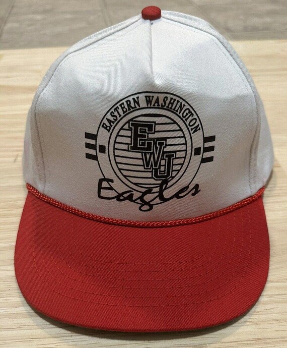 Vintage 90s EWU Front Row Snapback Hat Cap Eastern