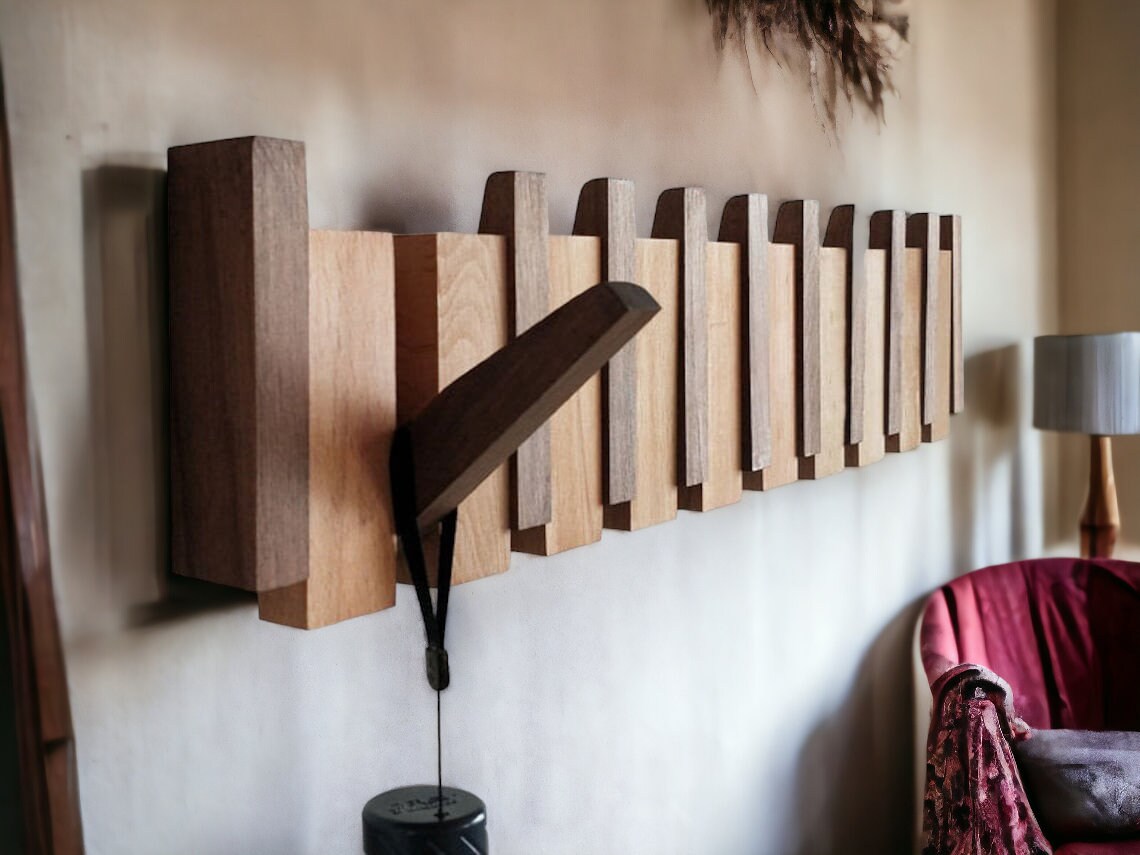 Rustic Reclaimed Wooden Wall Rack for Hats, Caps, & Coats – Magnolia Oaks  Woodshop