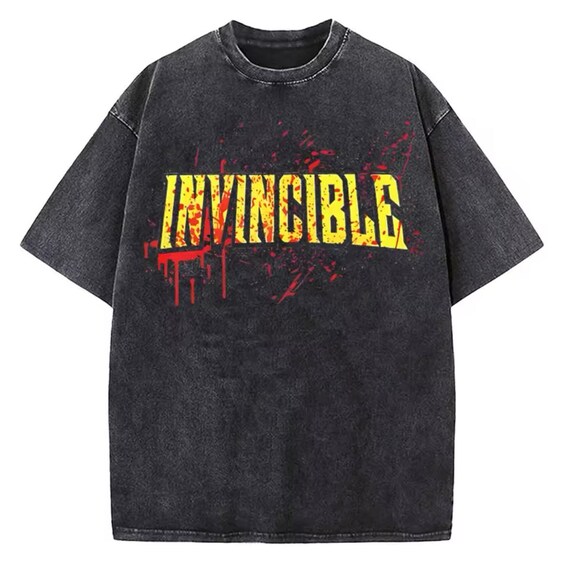 INVINCIBLE Overized Vintage Shirt | Athletic Wear | Street Apparel | ANIME SHIRT