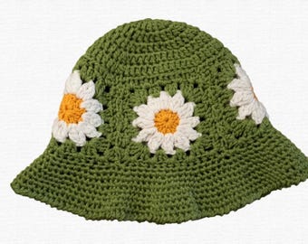 Daisy Crochet Bucket Hats