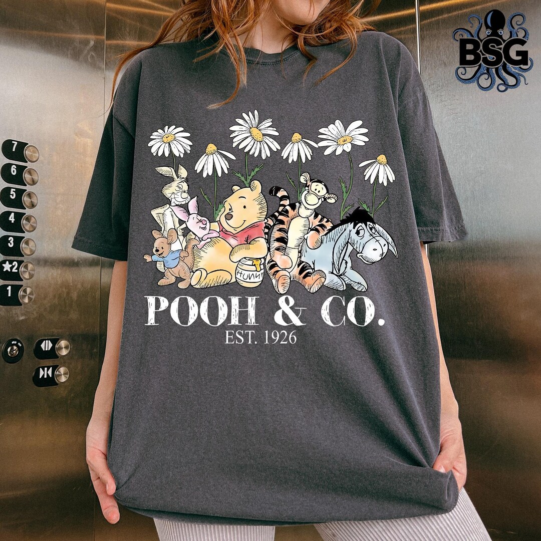 Retro Disney Winnie the Pooh & Co Comfort Colors Shirt, the Pooh and ...
