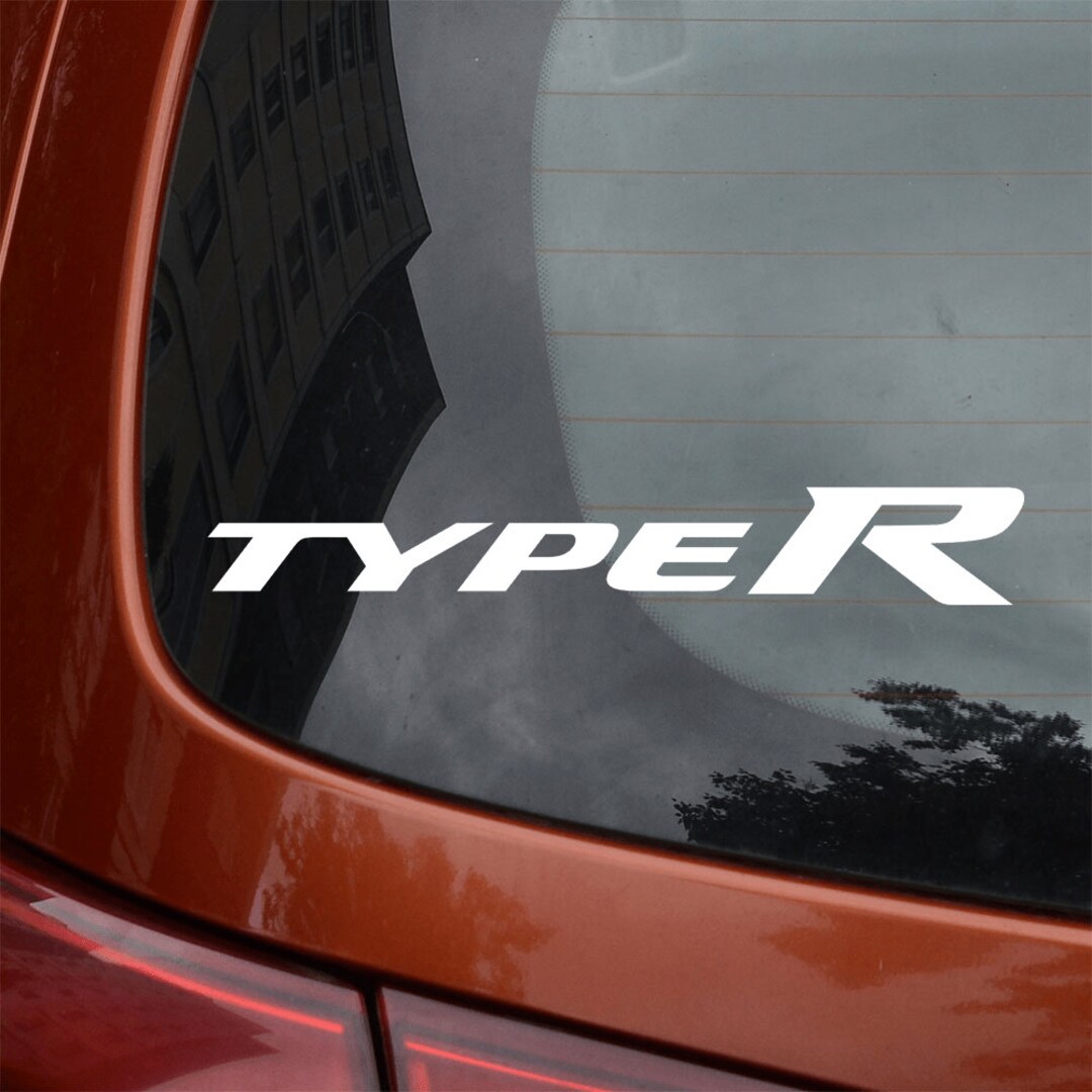 Honda Type R Racing Car Logo Window Decal Vinyl Sticker - Etsy