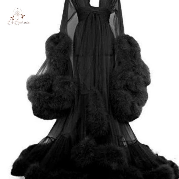 Fur Gown Robes | Ladies Comfy Wear | Stylish Design | Fashionable Loungewear