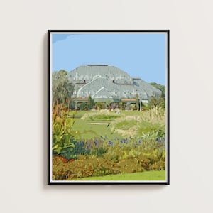 Chicago Lincoln Park Conservatory Digital Art Print [UNFRAMED]
