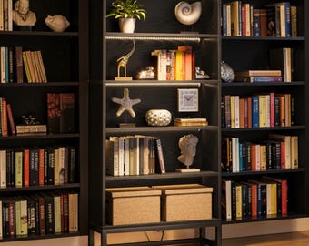 Organizador de estantería LED de 5 niveles y 70,8 pulgadas