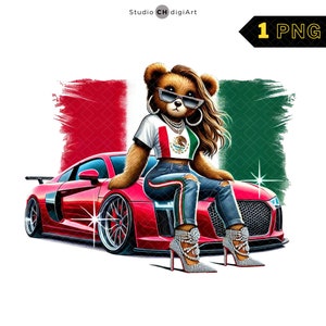 Oso mexicano PNG, lindas mujeres mexicanas, bandera de México, supercoche mexicano, PNG mexicano, oso de peluche femenino, oso mexicano PNG