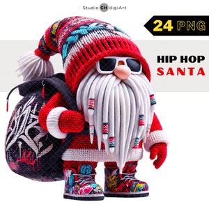 3D ヒップホップ サンタクロース クリップアート、クリスマス クリップアート、ヒップホップ クリスマス、3D サンタクロース、グラフィティ サンタクロース、サンタ シャツ、サンタ PNG