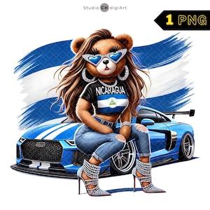 Nicaragua Mädchen Bär PNG, Nicaragua ziemlich Frauen Clipart, Nicaragua Flagge Teddy, Nicaragua SuperCar, Nicaragua PNG, weiblicher Teddybär