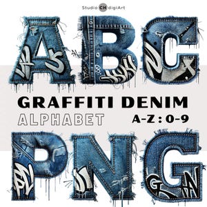 Graffiti Alphabet Letters & Numbers, Leather Alphabet PNG, Urban
