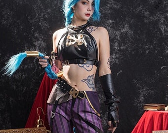 Cosplay, Game, Arcane Jinx, Wig, With Prop, Accessories