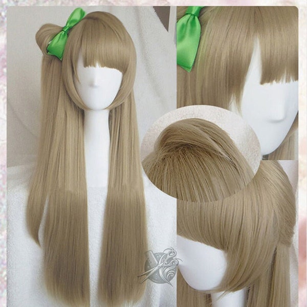 Anime, Cosplay Wig, Kotori Minami, Green Bow Hairpin, Halloween, Cosplay, For Cosplay Events