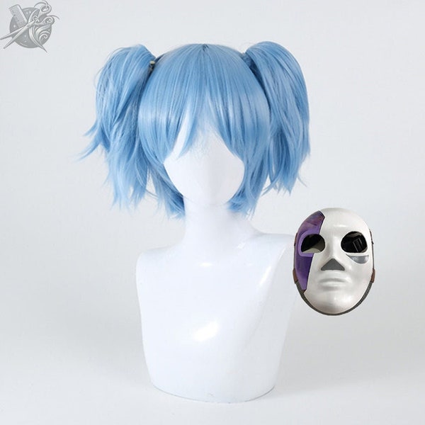 Anime, Cosplay, Sally Face, Set, Heat Resistant Wig, Mask, For Cosplay Events