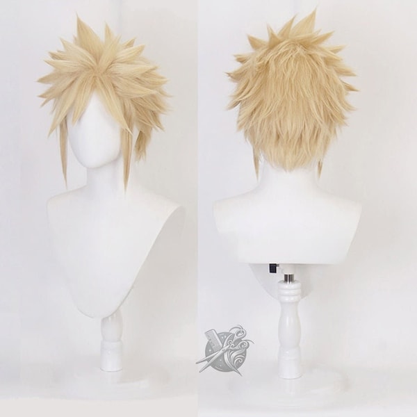 Game, Cosplay Wig, Final Fantasy VII, Cloud Strife, Premium Quality, For Cosplay Events