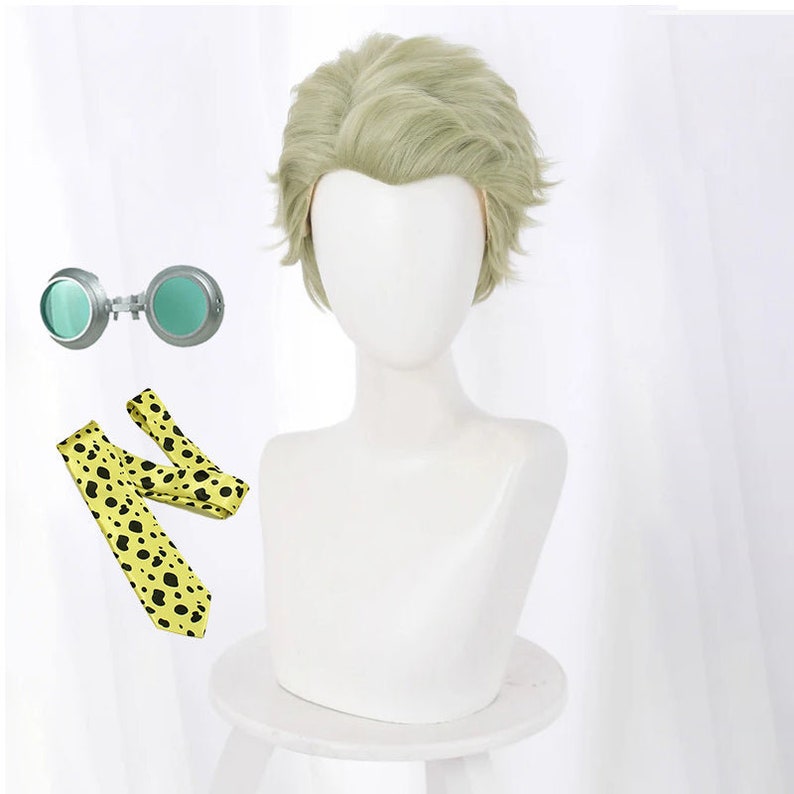 Anime, Cosplay, Kento Nanami, Perruque, Accessoires, Cravate, Lunettes, Soirées Cosplay, Pour Soirées Cosplay Wig Glasses Necktie