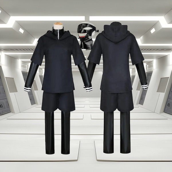 Cosplay Costume, Ken Kaneki, Cosplay Costume, Wigs, Clothing, Uniform