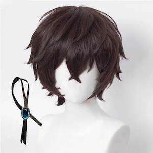 Anime, Cosplay, Osamu Dazai, Short Wig, Bandage, For Cosplay Events, For Cosplay Events Wig and Necklace