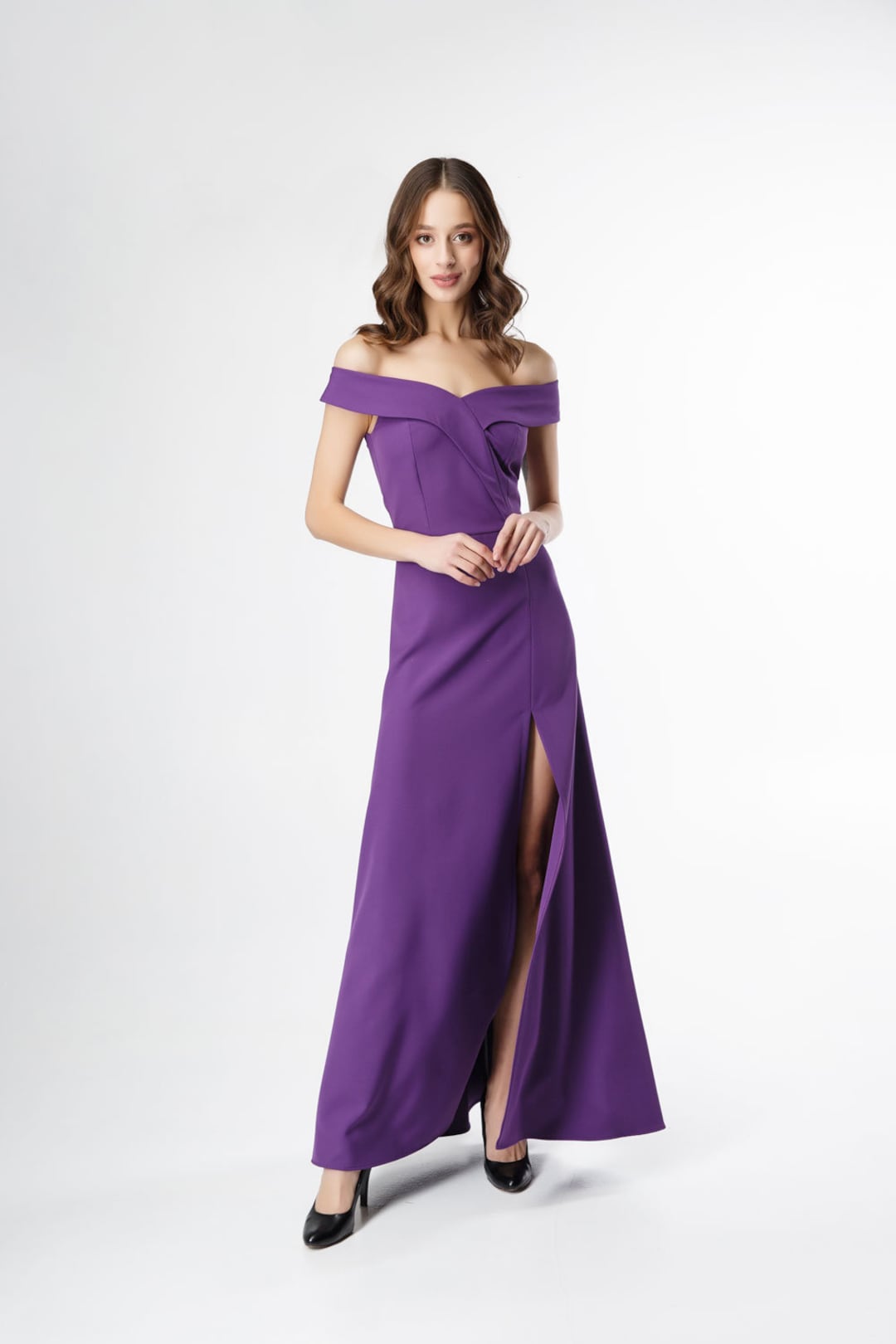 Maxi Purple Dress main image 0