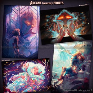 Stampe arcane - Viktor, Jayce, Jayvik - Poster da parete, decorazione, poster, stampa d'arte, fanart