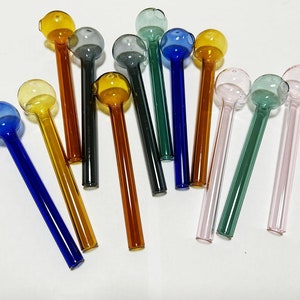 Wholesale 12cm Glass Oil Burners And Steamroller Pipes Various