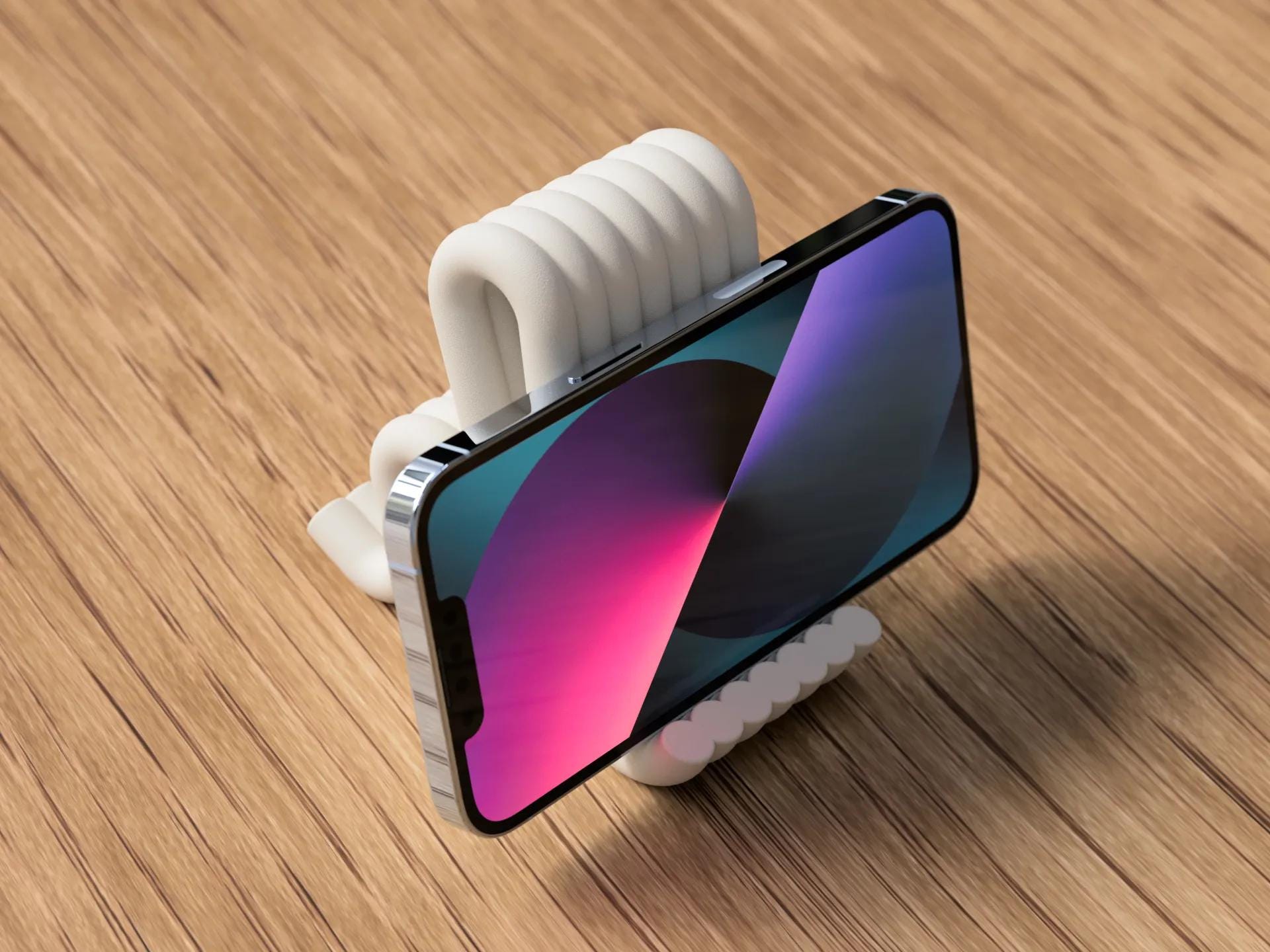 Phone stand-holder-modern-desk-office