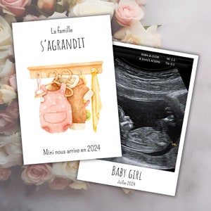 Pregnancy announcement - Announcement card - Pregnancy - Pregnancy announcement announcement card - Announcement card - Immediate download