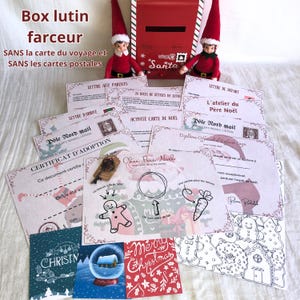 Box lutin farceur - Lutin farceur - Clé magique du Père Noël - Lettre du Père Noël - Lettre du lutin - Père Noël - Noël - Lutin de Noël