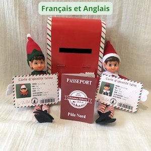 Passeport lutin - Carte d'identité lutin - Lutin de Noël - Lutin farceur - Lutin - Noël - PDF modifiable